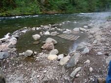 One of many hot springs on this one of a kind pristine land
