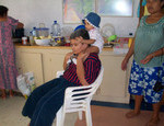 In the "kitchen"