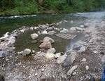 One of many hot springs on this one of a kind pristine land